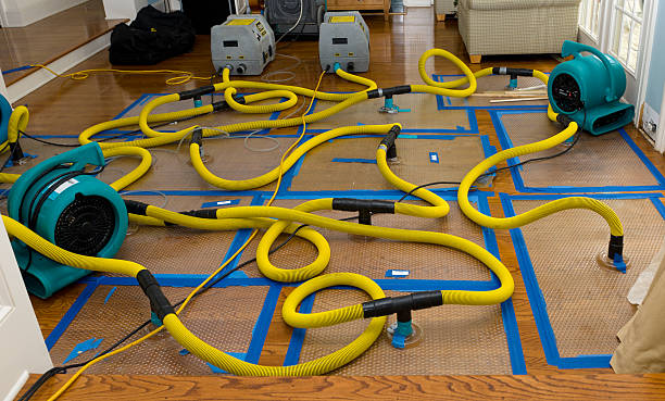 Water damage restoration process in Bartlett, TX